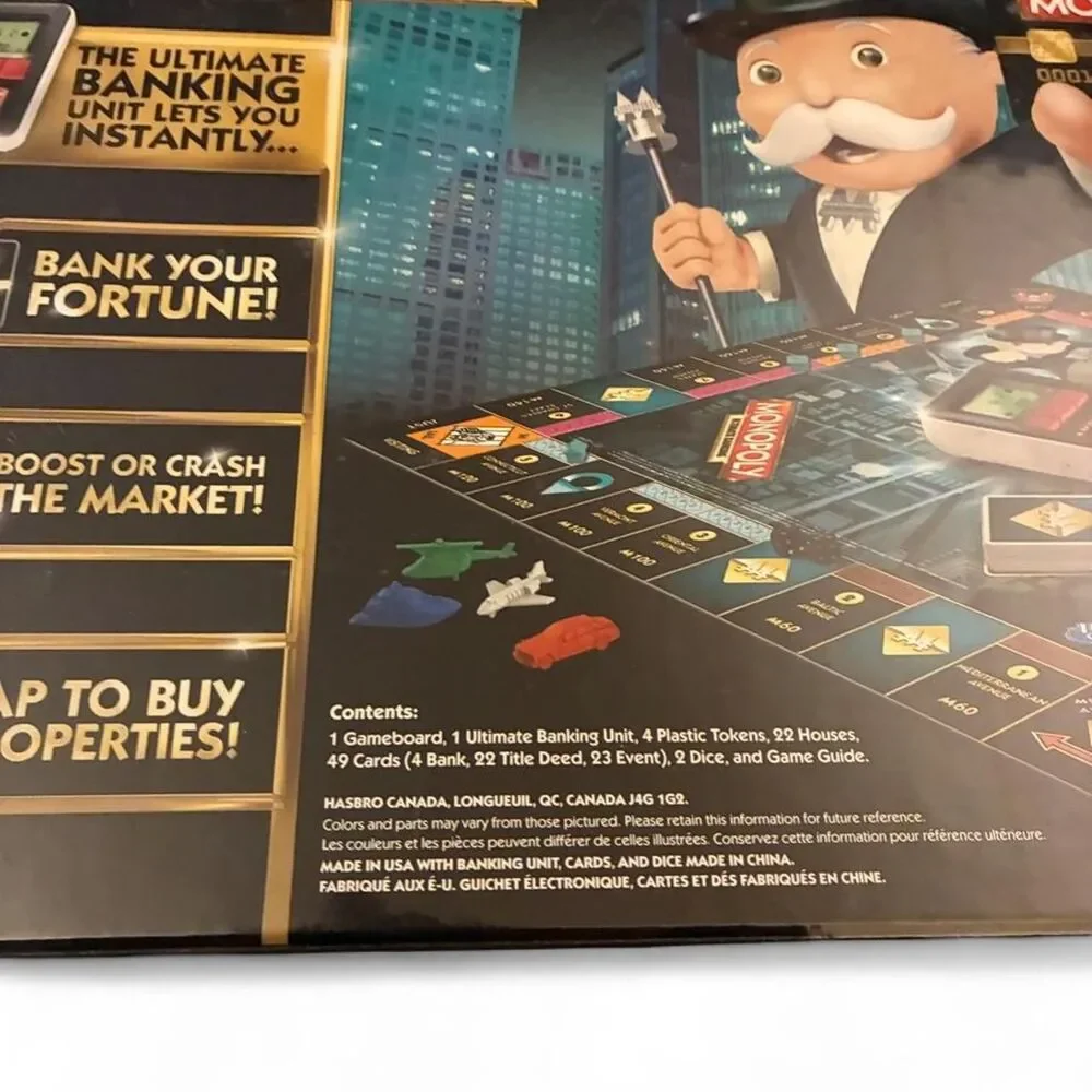 NEW Sealed Hasbro Monopoly Ultimate Banking Edition Board Game